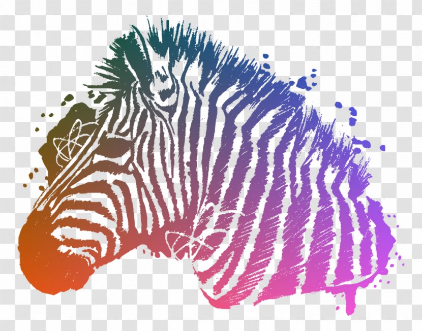 Quagga Illustration Graphics Pattern Zebra - Terrestrial Animal - Mane Transparent PNG