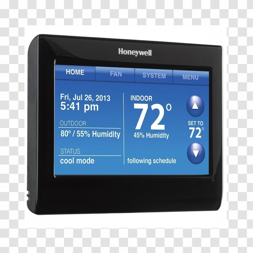 Smart Thermostat Programmable Honeywell WiFi 9000 Wi-Fi RTH9580 - Electronics - Free Zone Transparent PNG