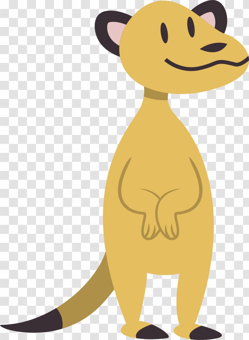 Kangaroo Squitten - Nature - Yellow Puppy Vector Transparent PNG