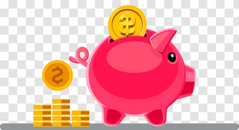 Domestic Pig Piggy Bank Money - Vecteur Transparent PNG