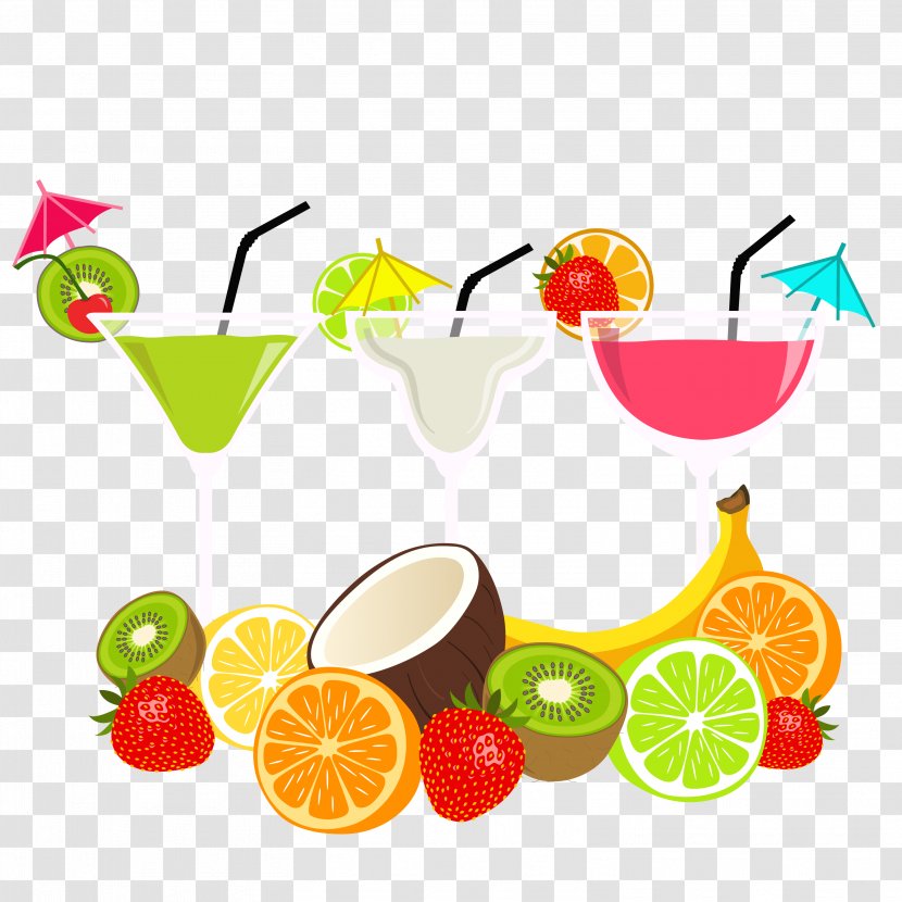Cocktail Juice Fruit Auglis - Strawberry - Fresh And Vector Material Transparent PNG