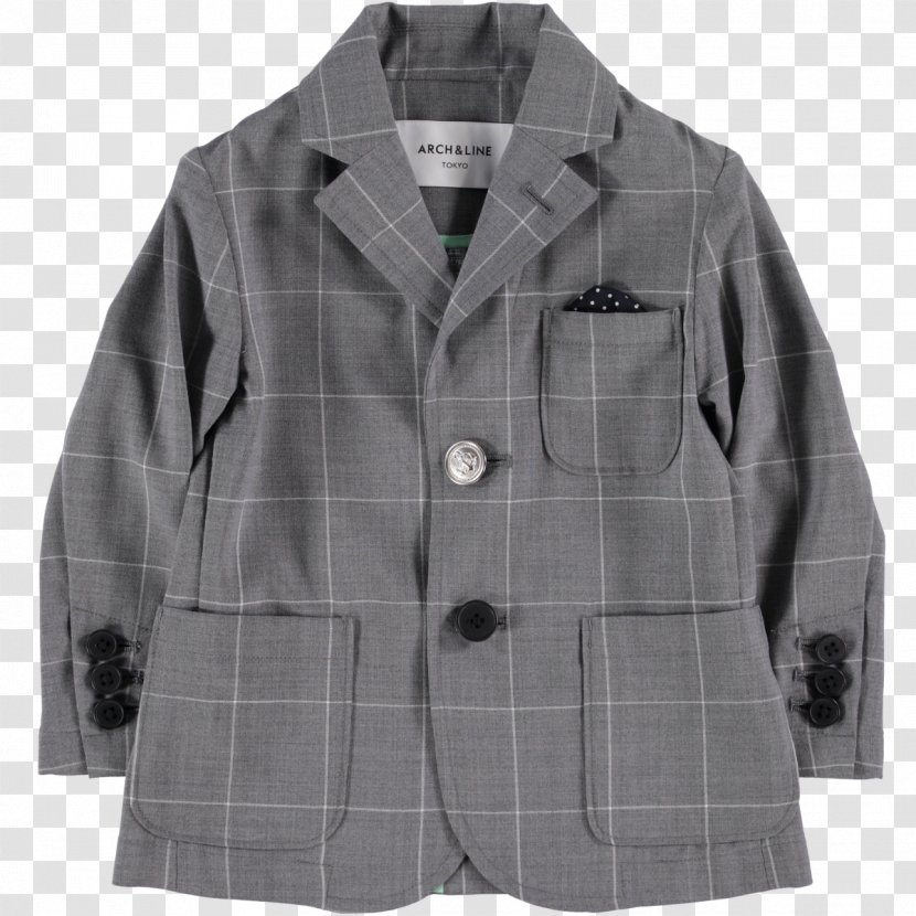 Blazer Tartan Overcoat Button Sleeve - Woolen - Suit Jacket Transparent PNG