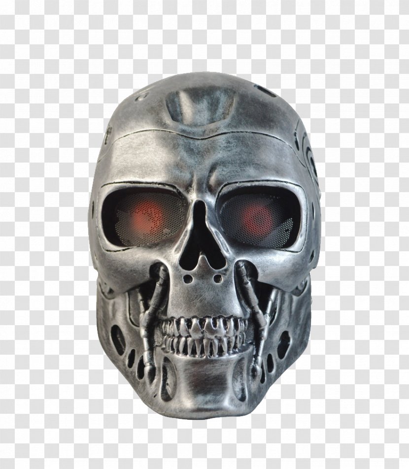 Terminator Mask Face Robot Halloween - Skull - Head Transparent PNG
