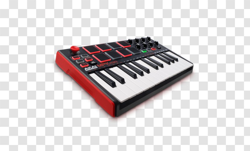 Computer Keyboard Akai Professional MPK Mini MKII MIDI Controllers - Electronic Transparent PNG