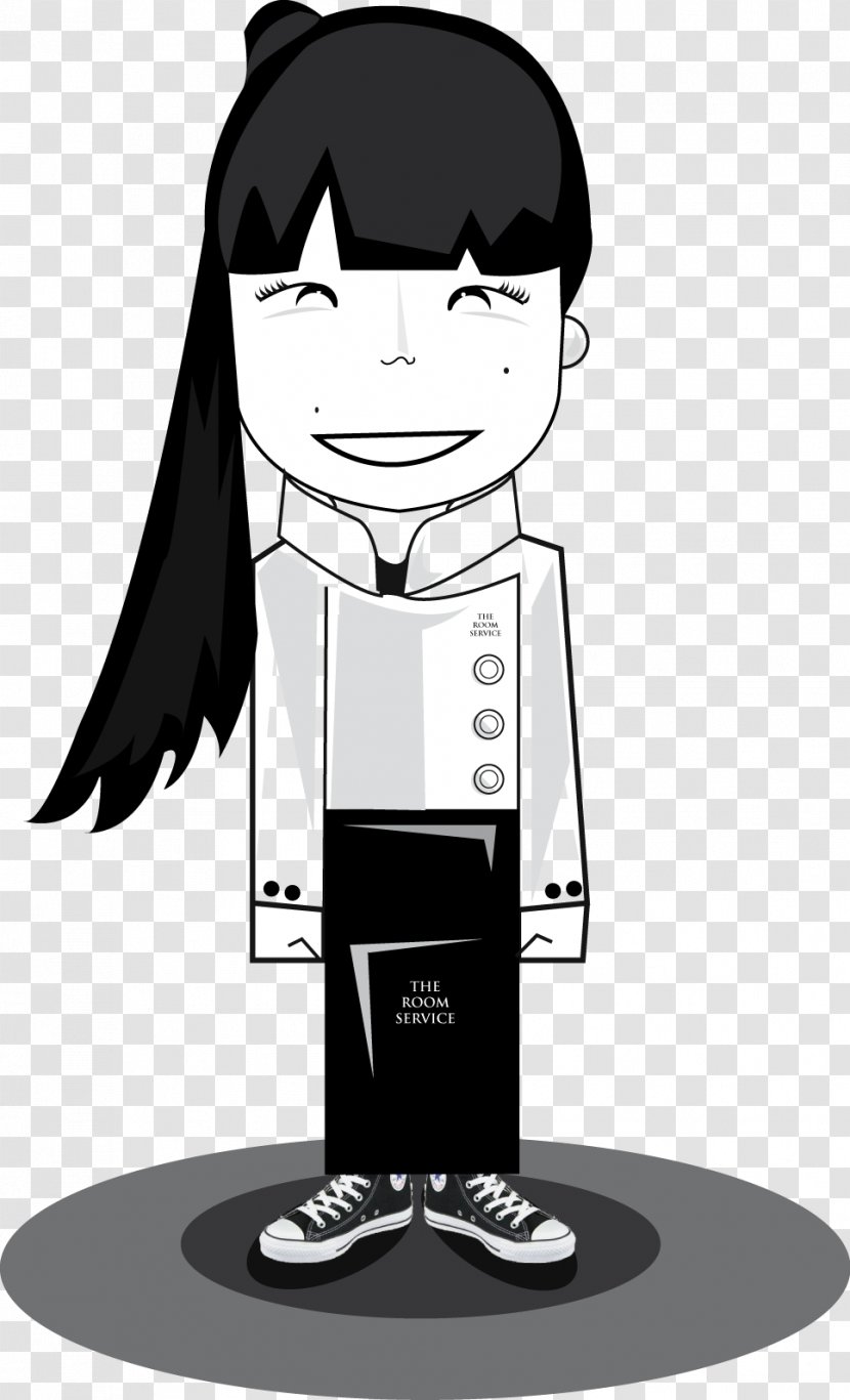 Cartoon Character - Black And White - Design Transparent PNG