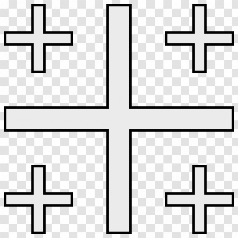 Jerusalem Cross Kingdom Of Symbol Potent - Christian Transparent PNG