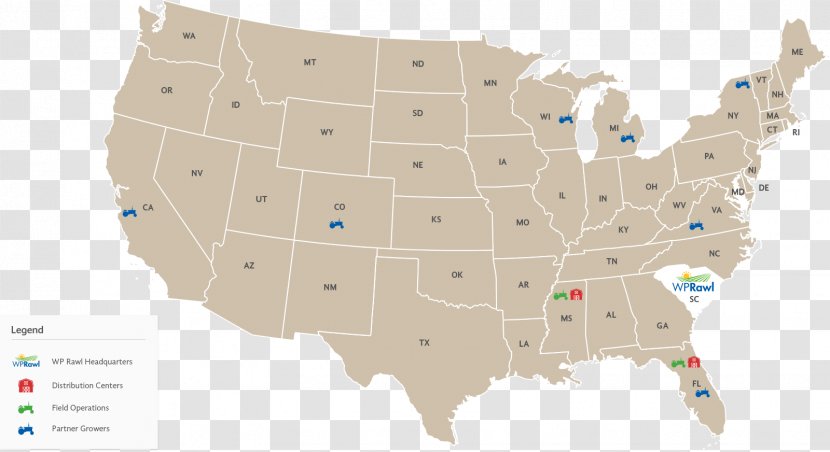 United States Scale World Map Vector - Area Transparent PNG