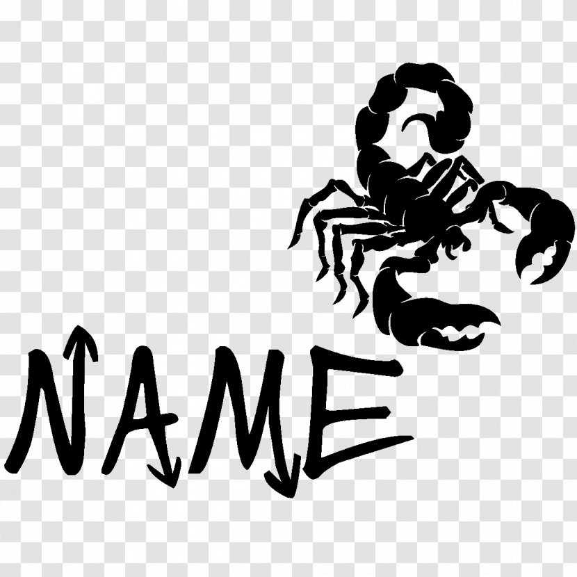 Scorpion Clip Art - Black And White Transparent PNG