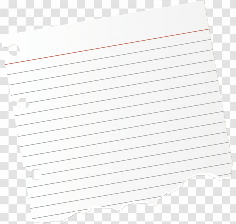 Document Text White Pattern - A Loose Sheet Of Paper Torn By Hand Transparent PNG