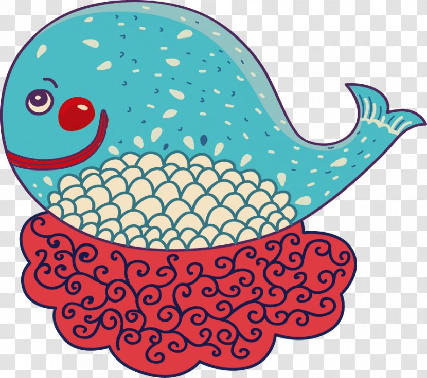 Cartoon Whale - Fish Transparent PNG