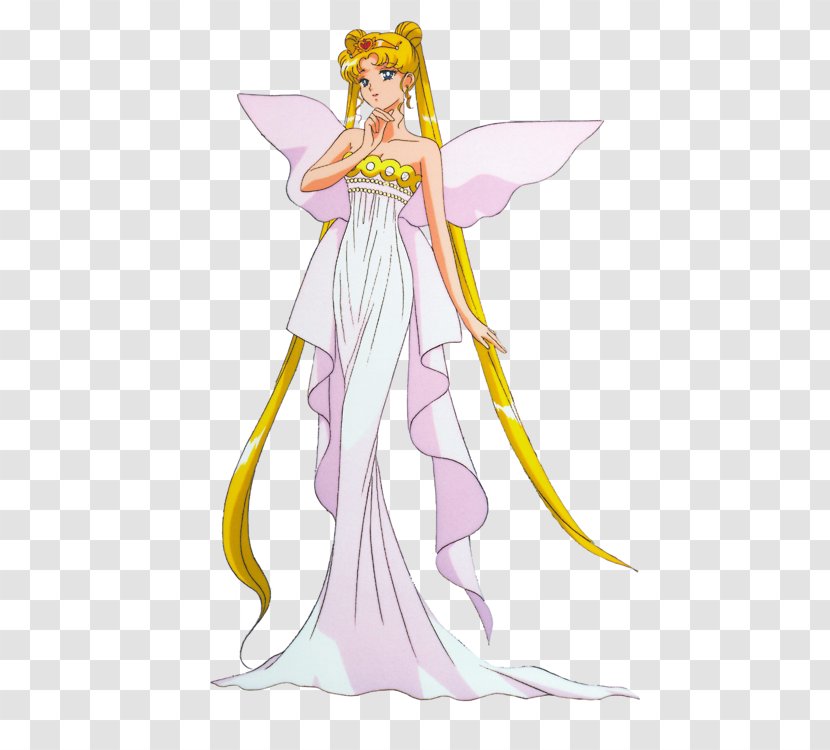 Sailor Moon Queen Serenity Tuxedo Mask Chibiusa Silver Millennium - Cartoon Transparent PNG