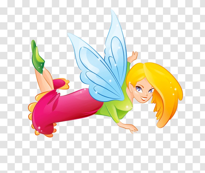 The Fairy With Turquoise Hair Wall Decal Sticker - Mural - Baby Transparent PNG