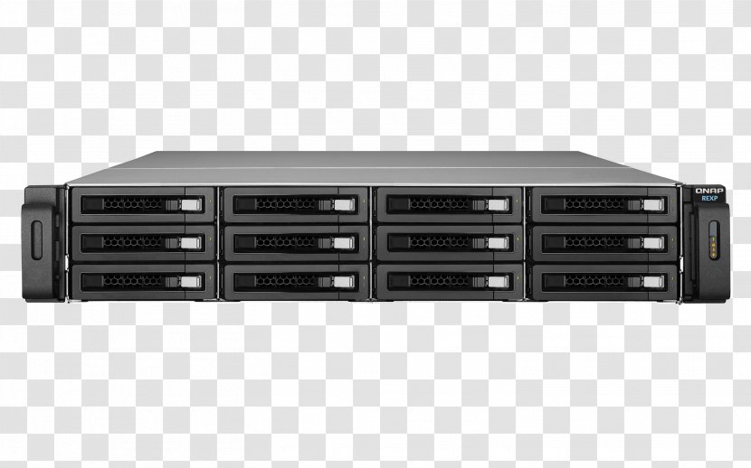QNAP REXP-1220U-RP Network Storage Systems Hard Drives Systems, Inc. Serial ATA - Disk Array - Rack & Riddle Transparent PNG