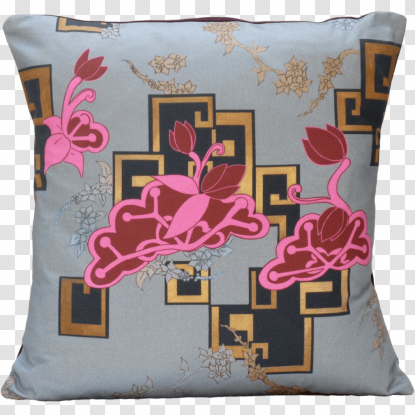 Cushion Throw Pillows Chinoiserie - Damask - Pillow Transparent PNG