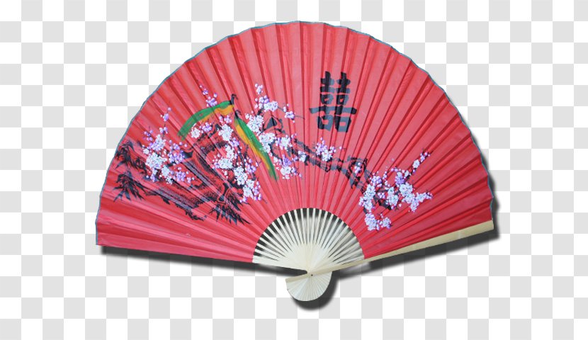 Hand Fan Paper Bird Chinese Wall - Decorative - Folding Transparent PNG
