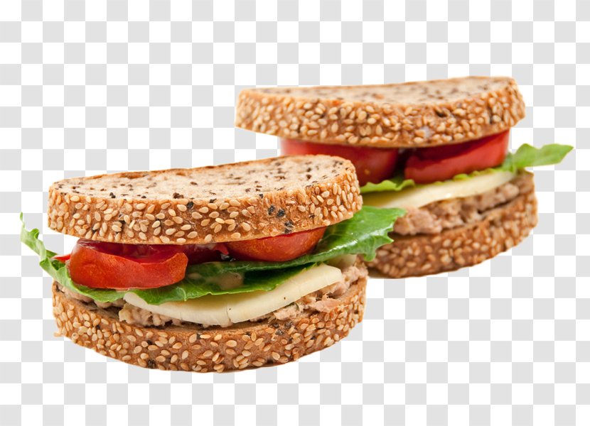 Tuna Fish Sandwich Hamburger Cheese Chicken Breakfast - Salad - Burger Transparent PNG