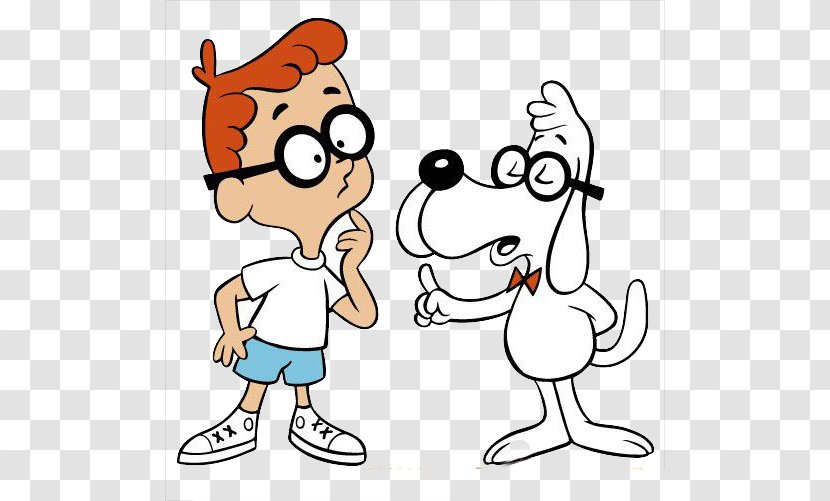 Mister Peabody Animated Cartoon DreamWorks Animation WABAC Machine - Watercolor - Boy And Dog Transparent PNG