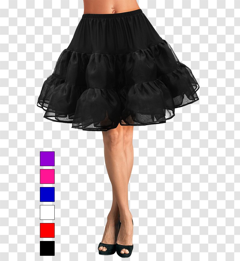 1950s Slip Petticoat Skirt Tutu - Denim Transparent PNG