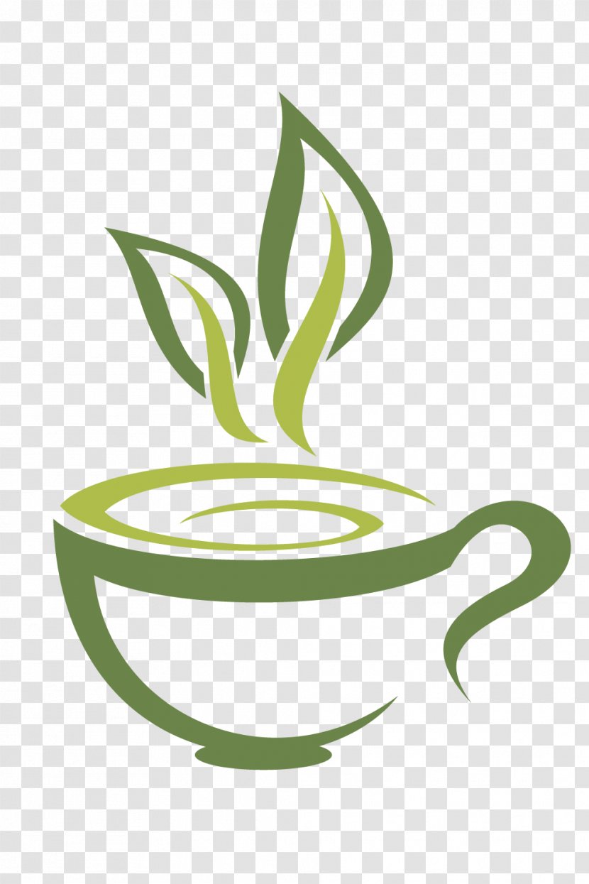 Green Tea Coffee White Teacup - Yellow - Fuding Vector Material Transparent PNG