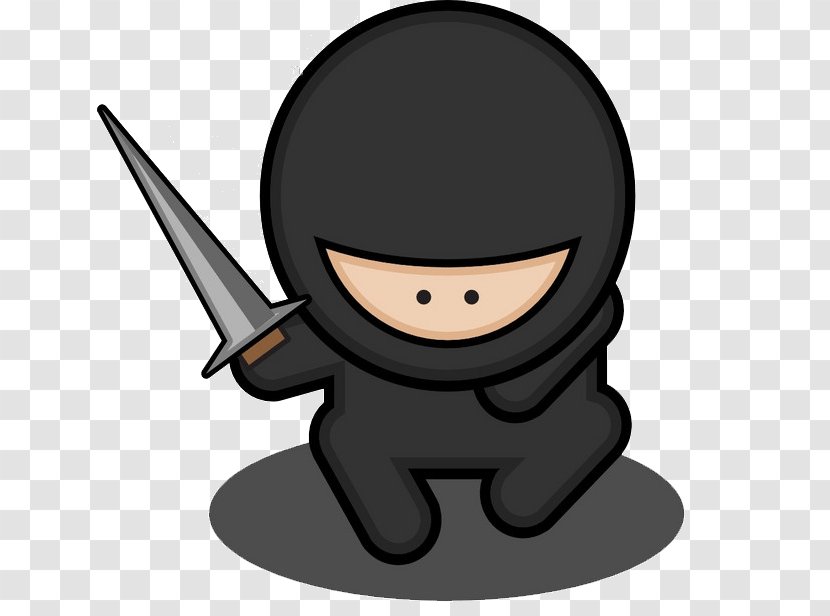 Ninjatown Free Content Clip Art - Ninja Knife Transparent PNG