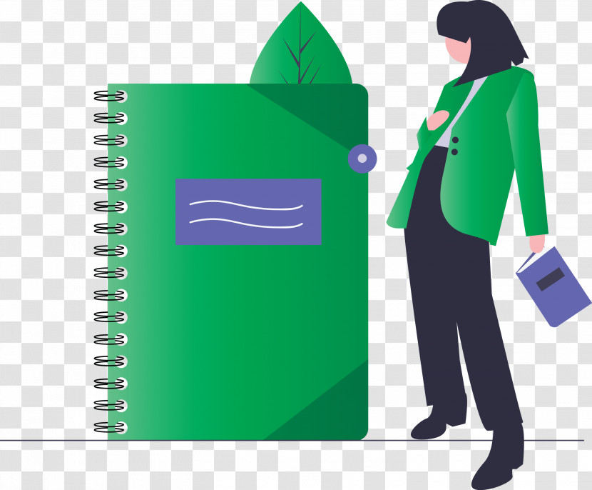 Notebook Girl Transparent PNG