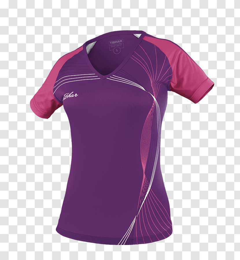 T-shirt Ping Pong Tennis Sport Jersey - Sleeve - Pink Lady Transparent PNG