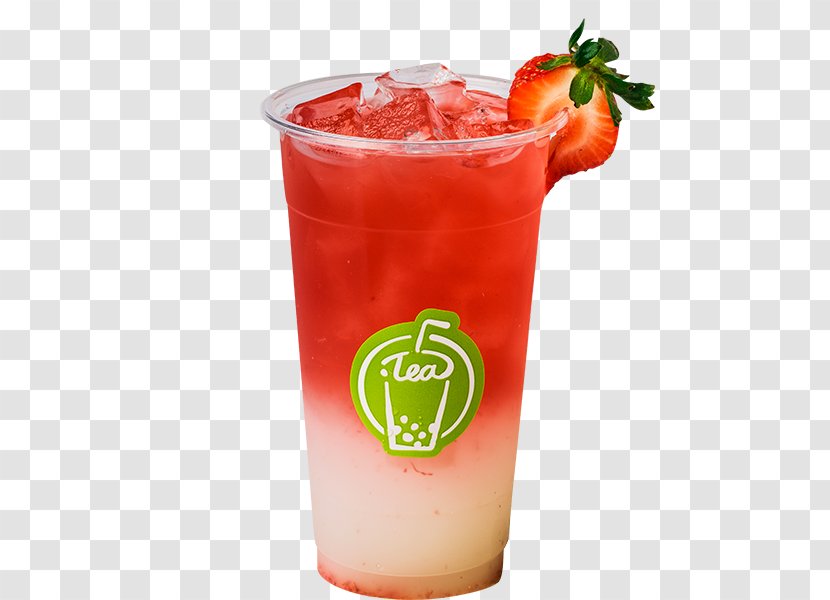 Strawberry Juice Bubble Tea Milkshake Smoothie - Pearl Milk Transparent PNG