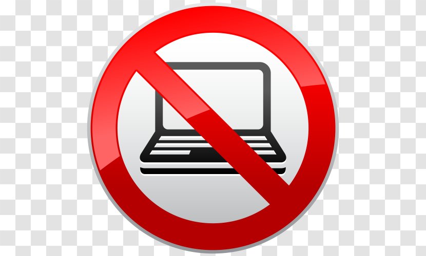 Laptop No Symbol Clip Art - Trademark Transparent PNG