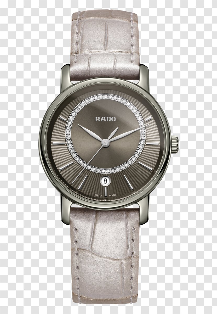 Rado Watch Strap Diamond - Silver Transparent PNG