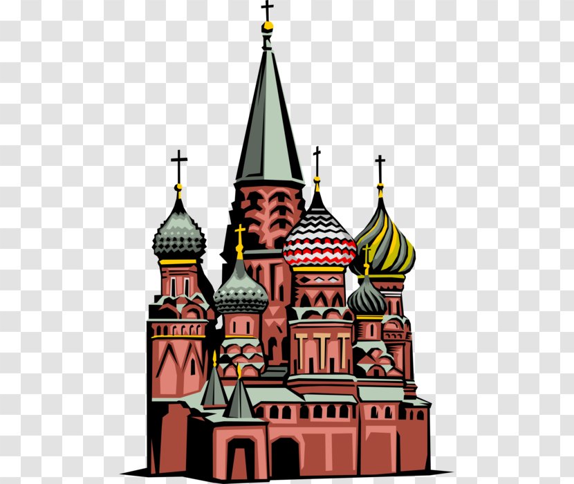Saint Basil's Cathedral Russian Orthodox Cathedral, Nice Church Red Square - Drawing - Russia Logo Transparent PNG