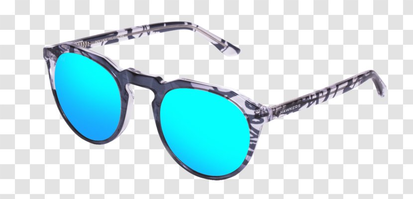 Sunglasses Cartoon - Hawkers One - Aviator Sunglass Electric Blue Transparent PNG