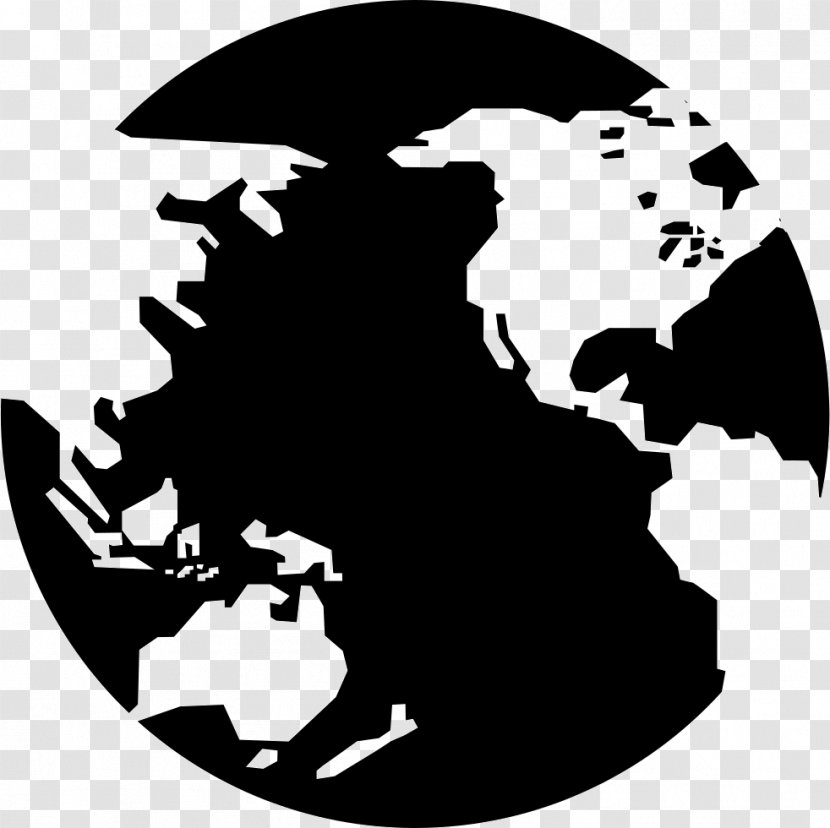 Globe Earth World - Vector Map Transparent PNG