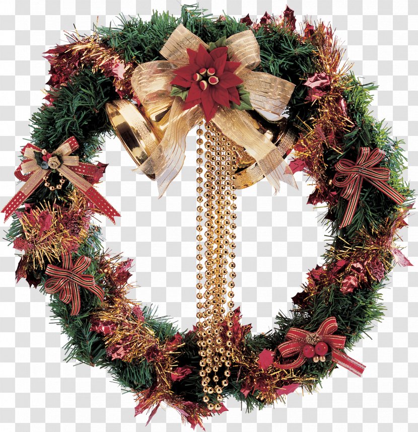 Wreath Christmas Lights Ornament Decoration - Kerstkrans Transparent PNG