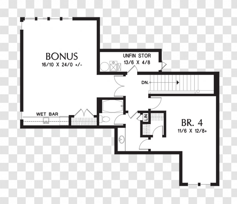 Floor Plan House - Cartoon - A Roommate On The Upper Transparent PNG