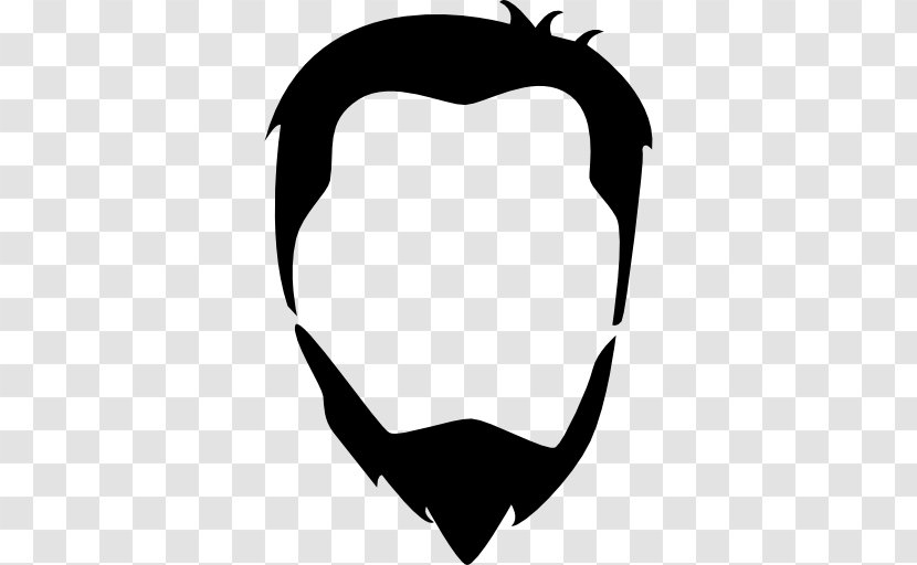 Hairstyle Mario Basica The Hair Artist Beard - Silhouette Transparent PNG