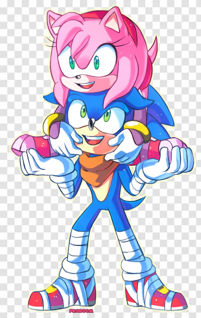 Amy Rose Sonic The Hedgehog Heroes Knuckles Echidna - Heart Transparent PNG