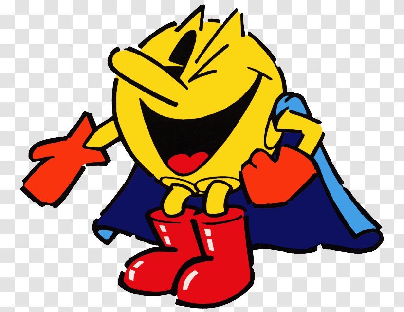 Super Pac-Man Pac & Pal Pac-Attack Party - Smiley - Man Transparent PNG