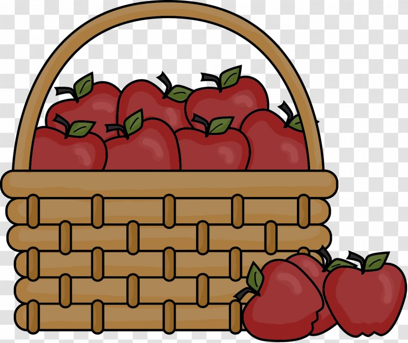 Basket Apple Free Content Clip Art - Local Food - Bucket Cliparts Transparent PNG