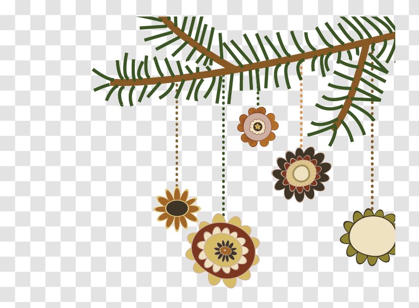 Cartoon Illustration - Pine - Flat Lob Decoration Vector Transparent PNG