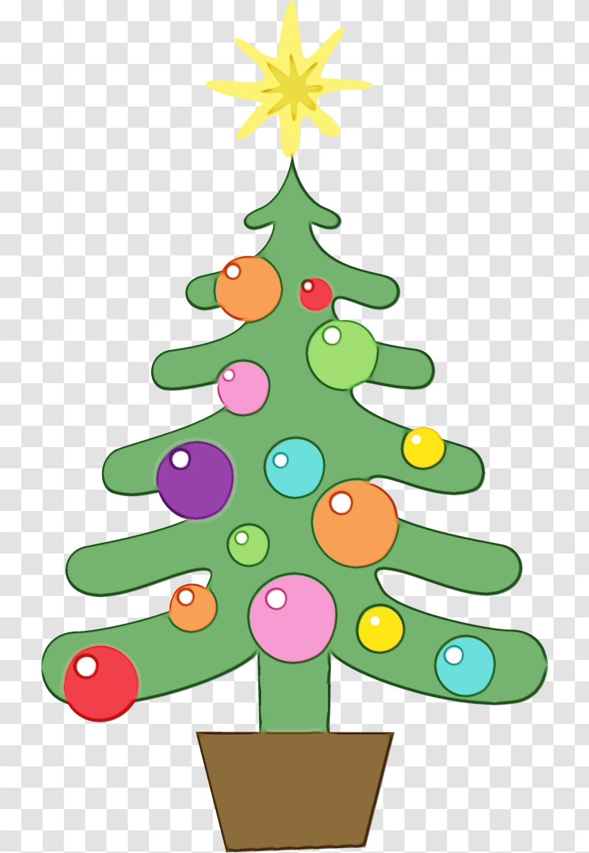 Christmas And New Year Background - Tree - Evergreen Pine Family Transparent PNG