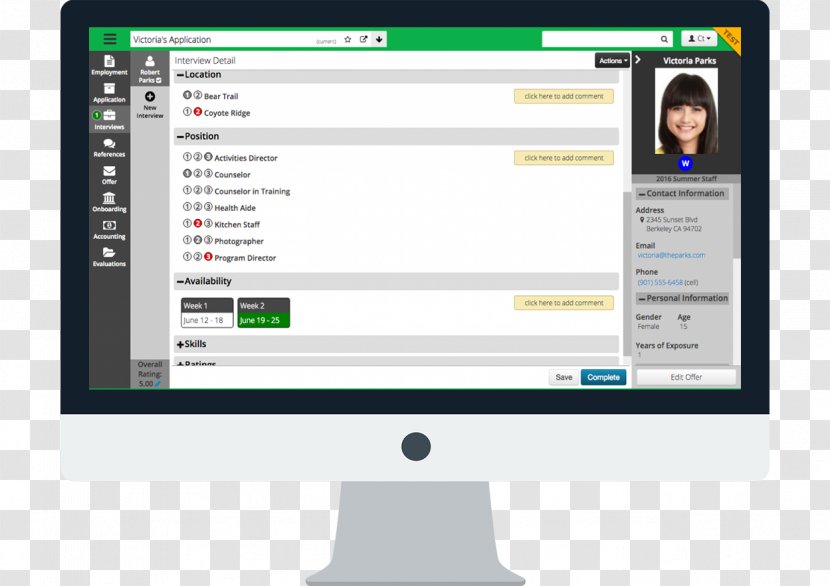 Screenshot Computer Monitors Software Display Device - Interview Transparent PNG