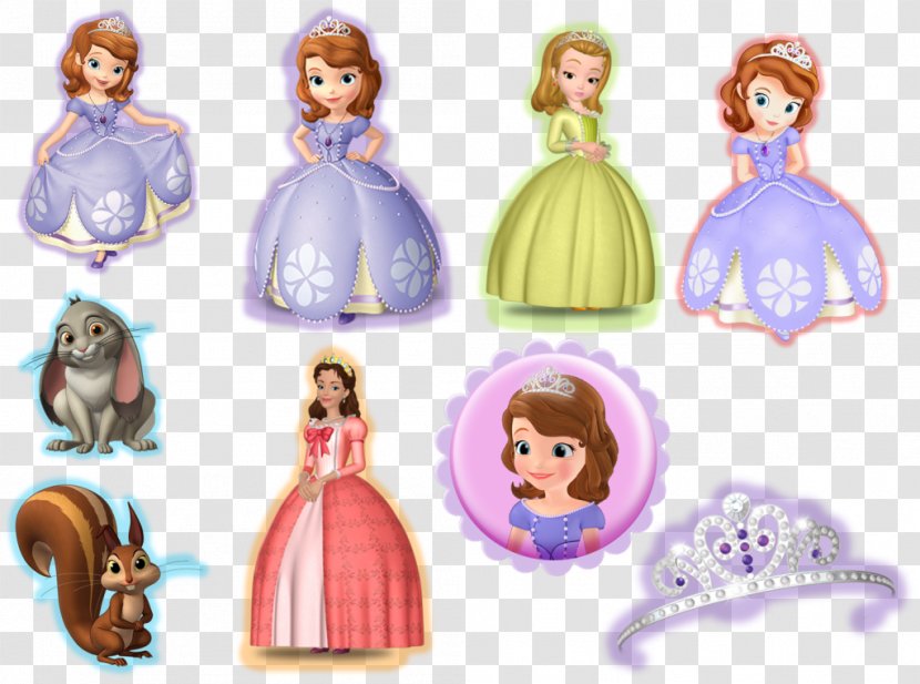 Queen Miranda Princess Amber King Roland II Paper Doll - Sofia The First Transparent PNG