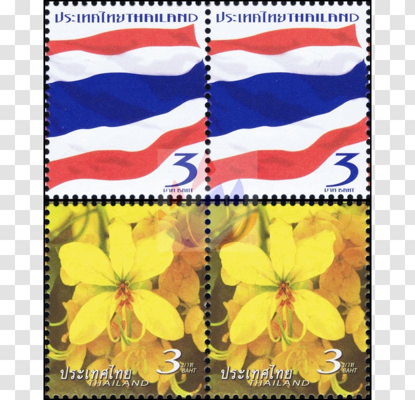 Textile Thailand Floral Emblem Flower - Cassia Fistula Transparent PNG