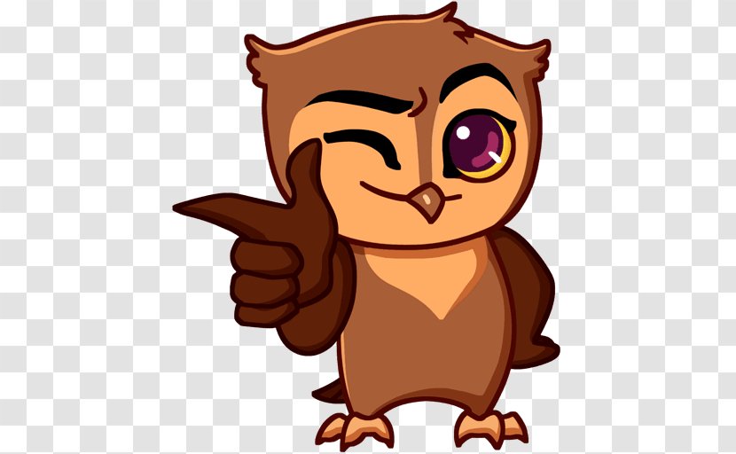 Owl Sticker VKontakte Telegram Advertising Transparent PNG