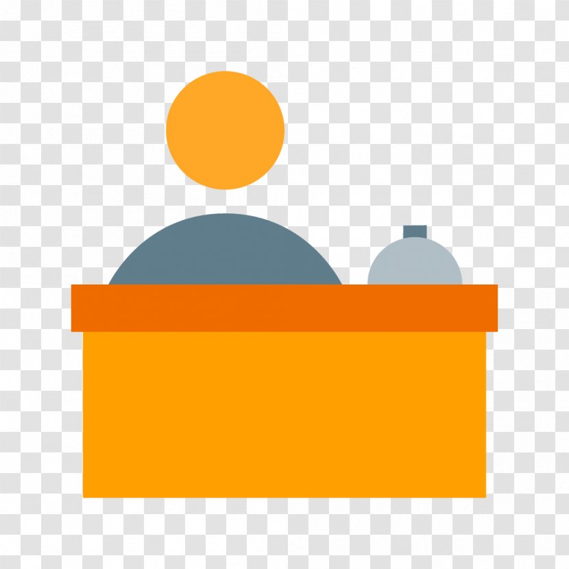 Receptionist Desk Clip Art - Orange - Immobilier Transparent PNG