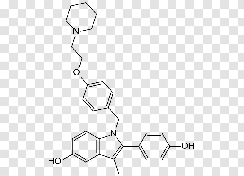 Selective Estrogen Receptor Modulator Pipendoxifene Pharmaceutical Drug Nonsteroidal - Skeletal Vector Transparent PNG