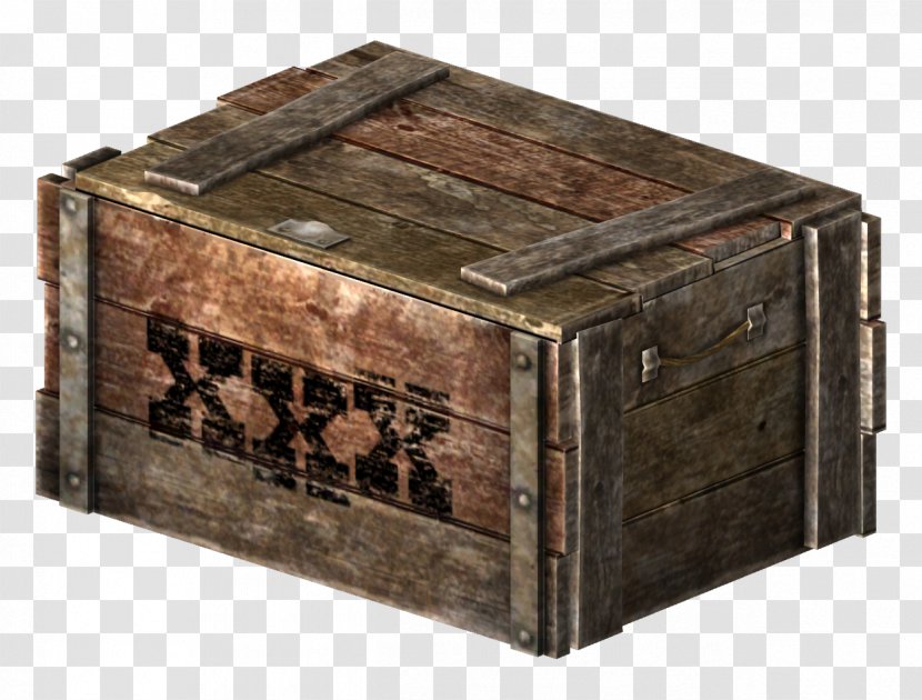Crate Fallout: New Vegas Wooden Box Dynamite - Pallet - WOOD BOX Transparent PNG