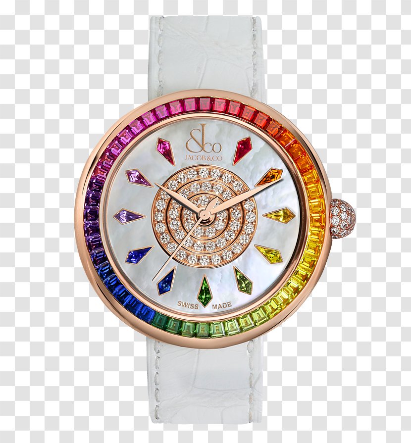 Jacob & Co Watch Strap Jewellery Rainbow Rose - Brand Transparent PNG