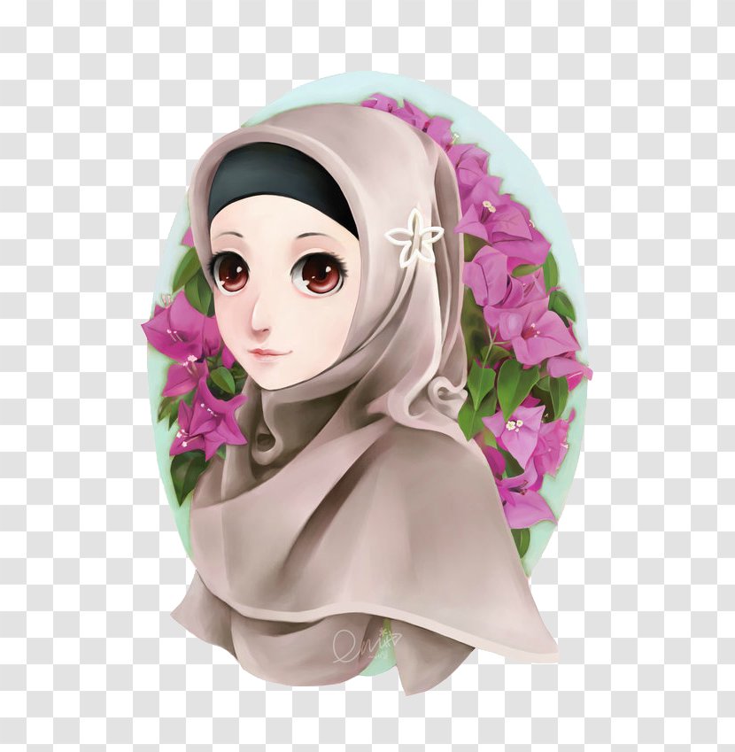 Hajar Ali Hijab Drawing Animated Film Muslim - Heart - Islam Transparent PNG