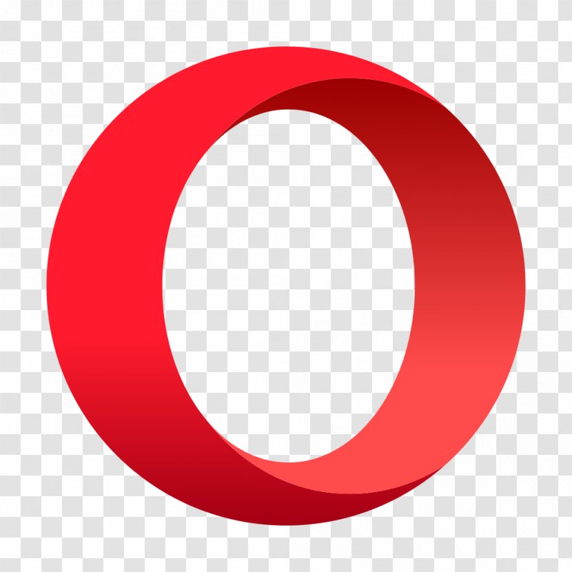 Circle Area Red Design - Opera Logo Transparent PNG